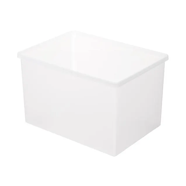 Polypropylene Deep and Wide Storage Box, Wide, W 50.5 x D 37 x H 31.5 cm