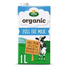 Arla Full Fat Organic Milk - 1 L