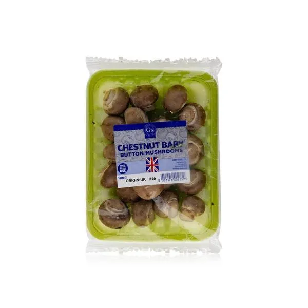 Spinneys baby chestnut button mushrooms uk 150g
