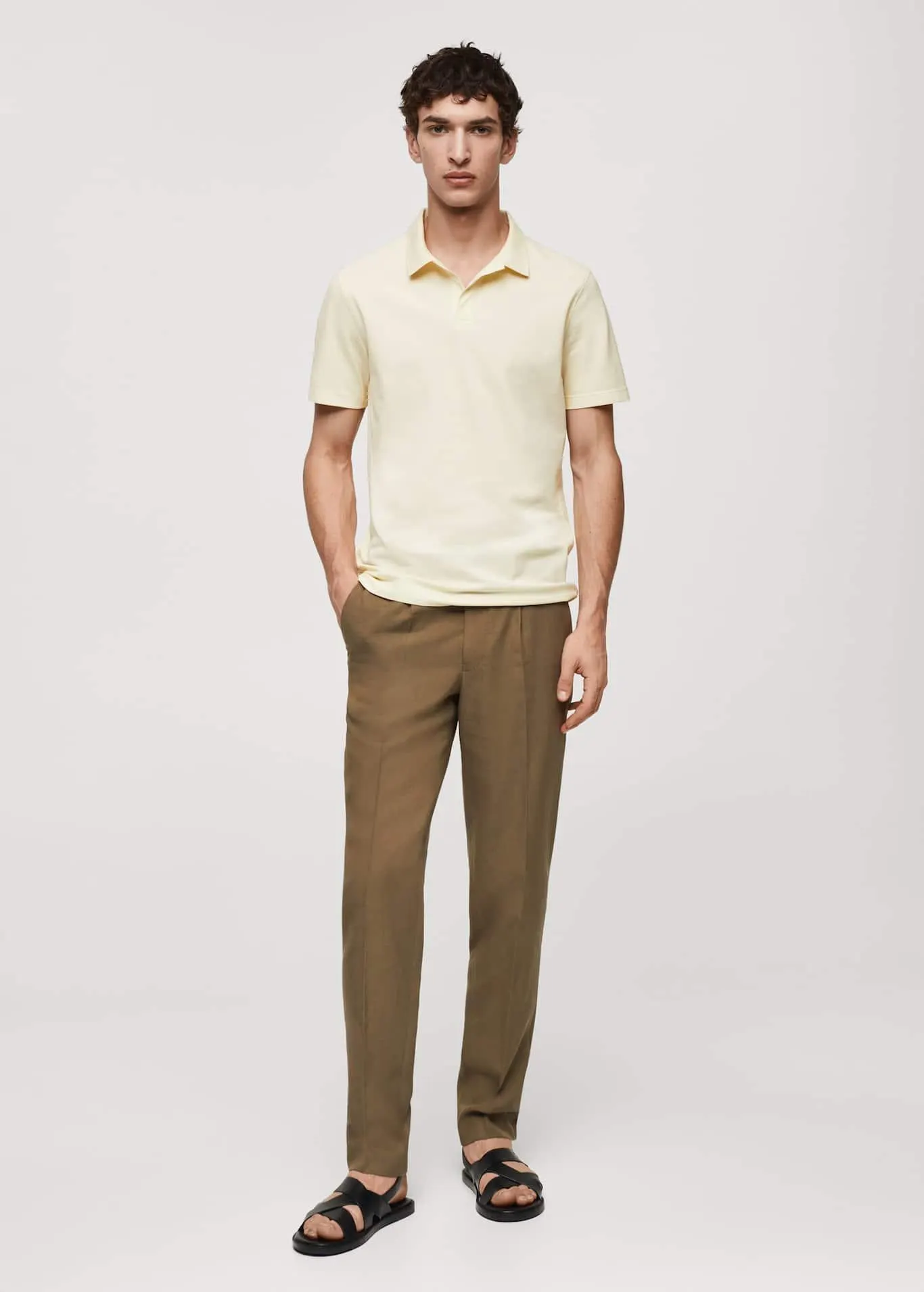 Cotton piqué polo shirt