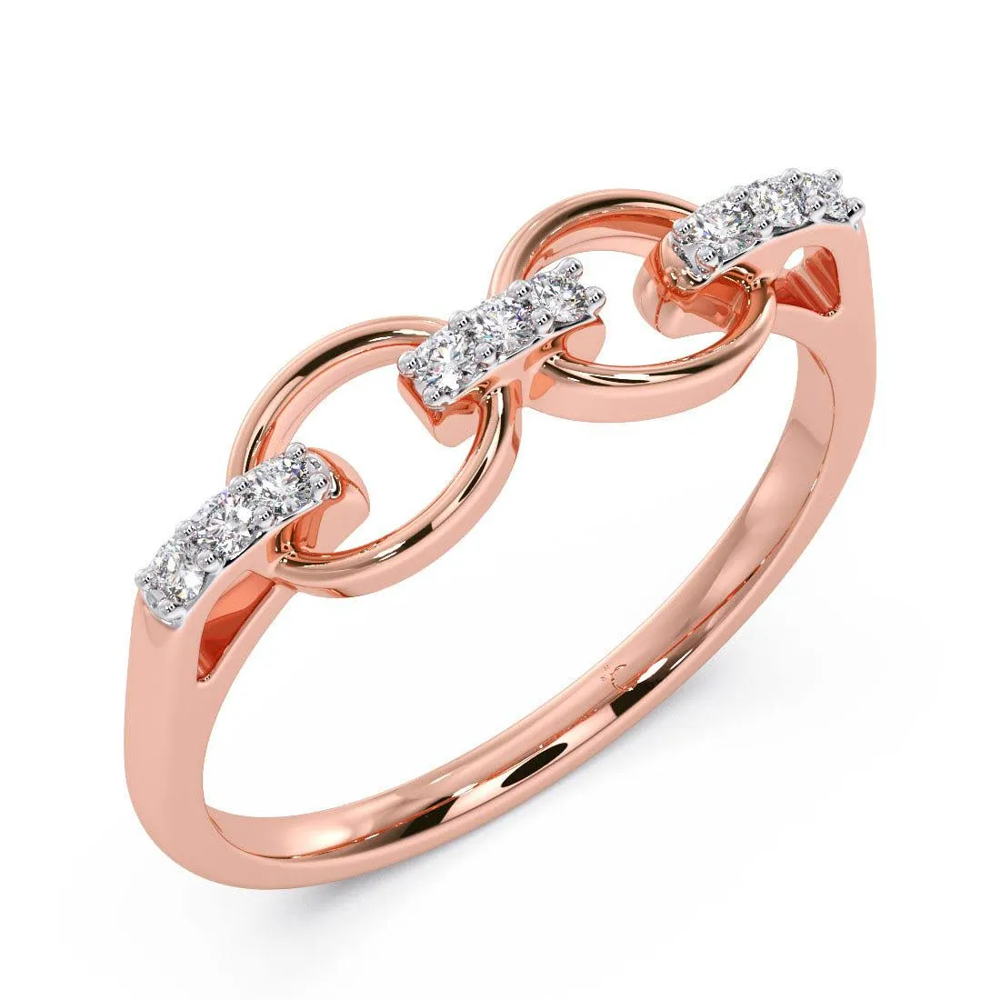 Interlock Diamond Ring