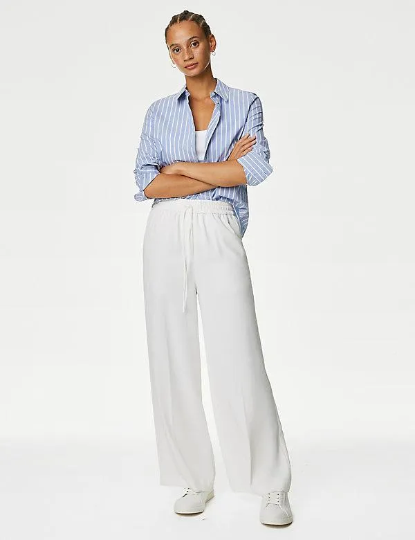 Cotton Rich Striped Fitted Shirt