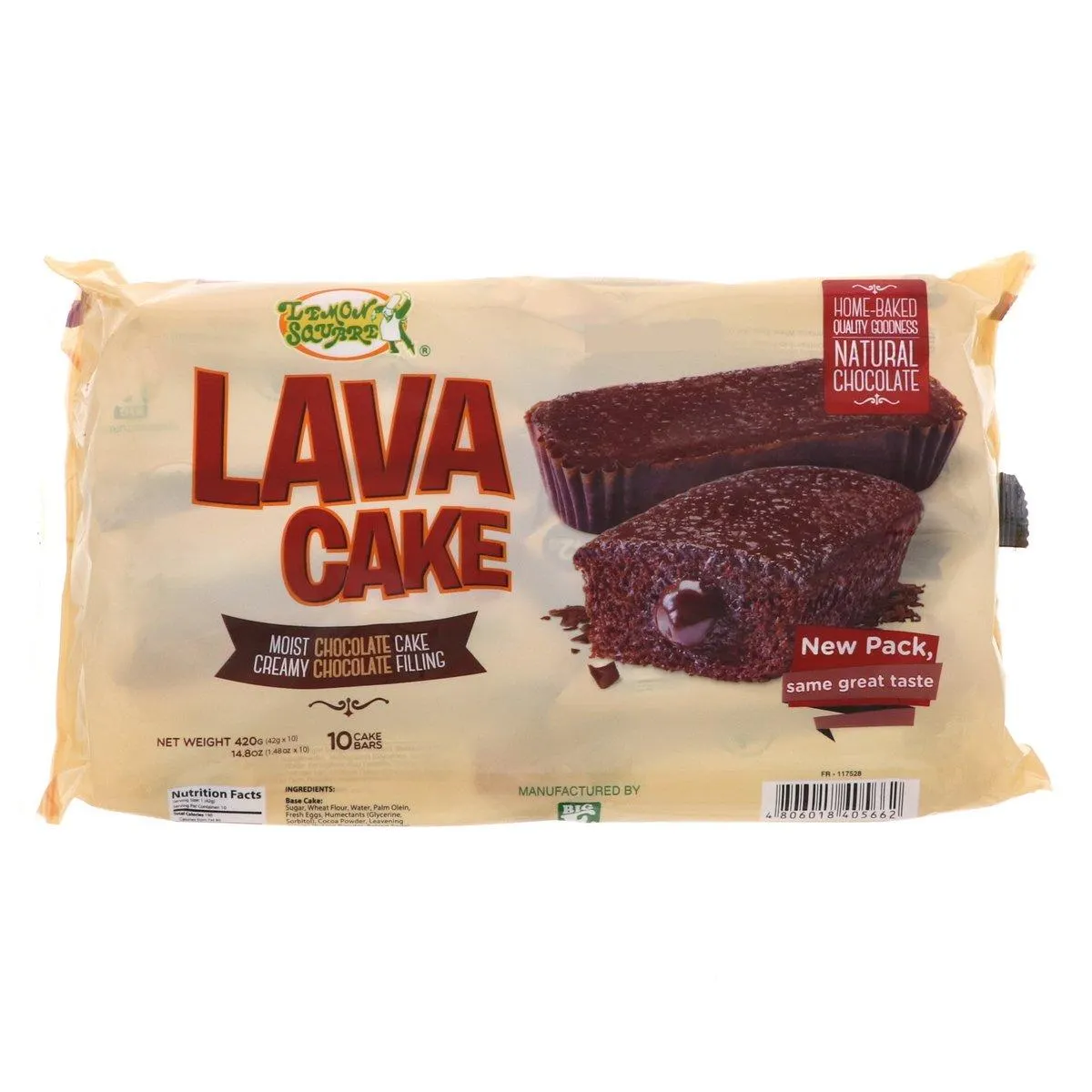 Lemon Square Chocolate Lava Cake 10 x 42 g