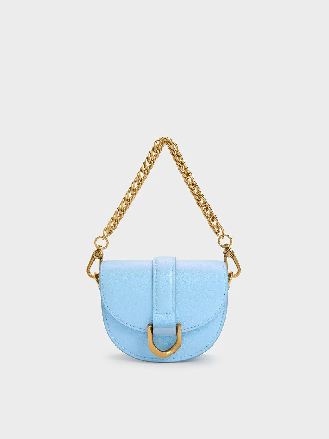Micro Gabine Saddle Bag - Light Blue