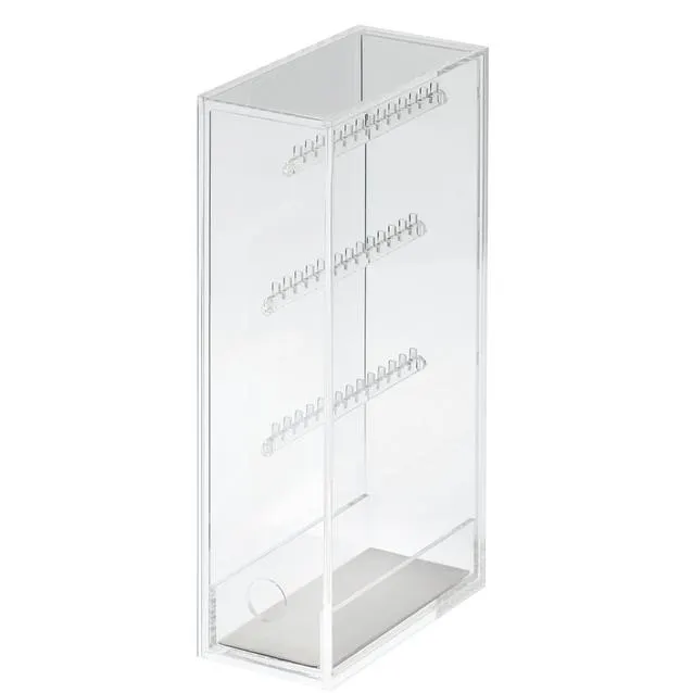 Acrylic Necklace/Pierced Earring Stand, W 6.7 x D 13 x H 25 cm