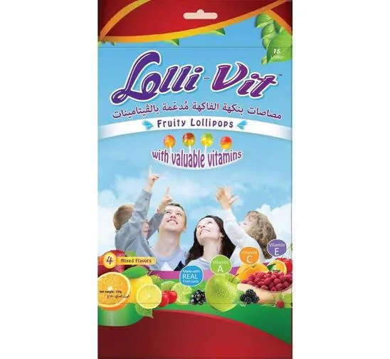 Lolli Vit Fruity Lollipops 15's