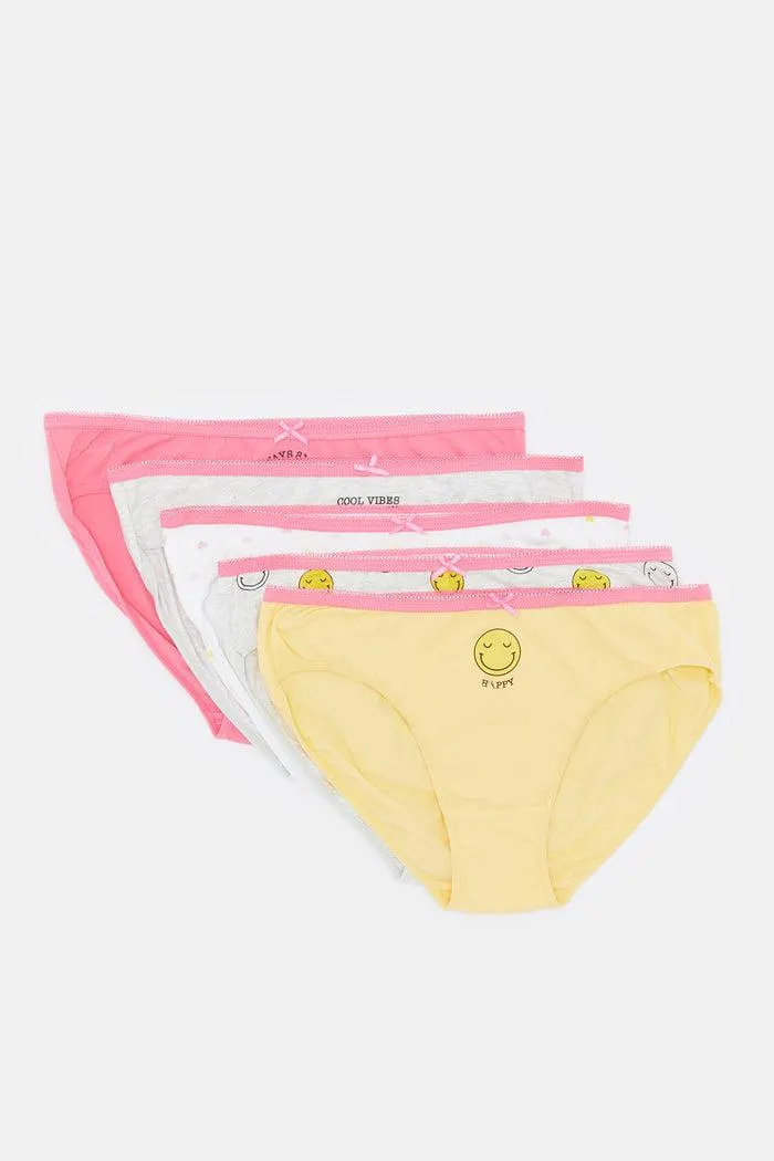 Senior Girls Assorted Bikini Brief (Pack of 5)