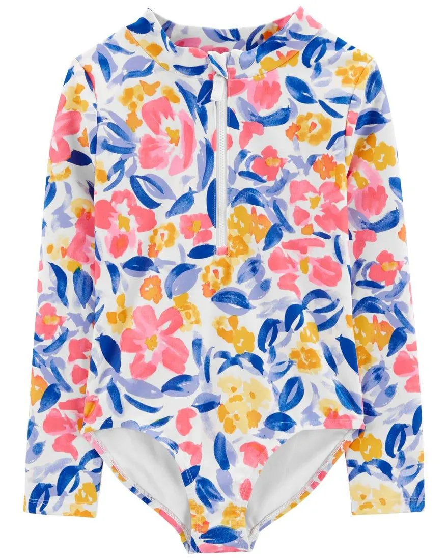 Carter's Floral 1-Piece Rashguard