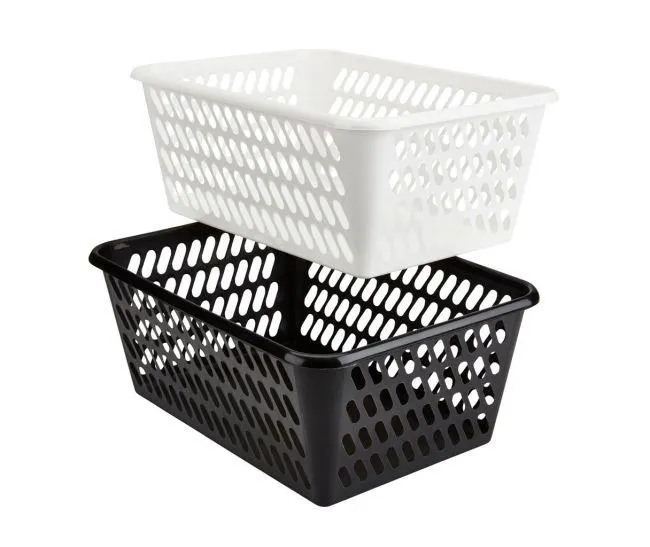 Stacking basket HALVARD 26x37x14 ass.