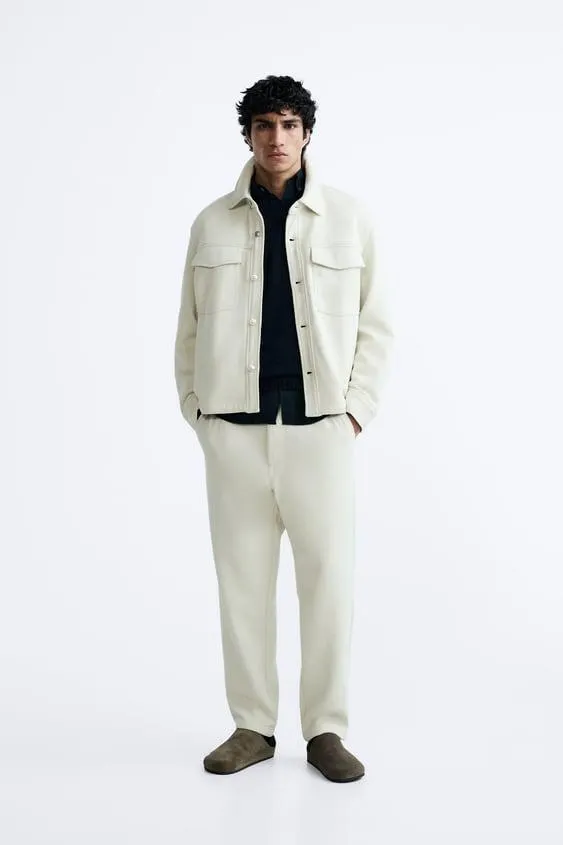 TEXTURED TROUSERS