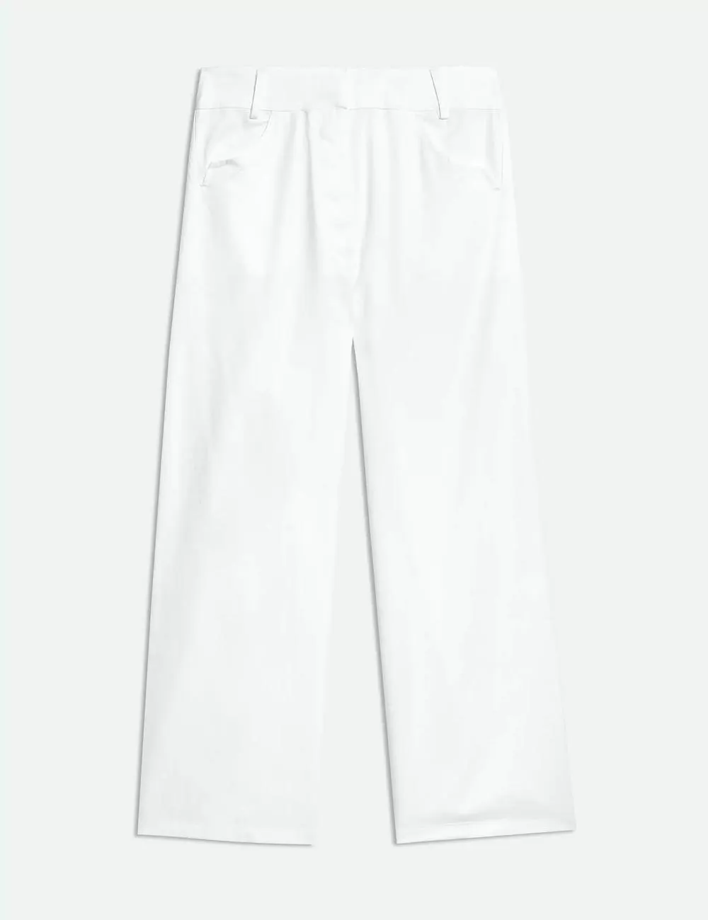 Pure Cotton Lace-Up Detail Trousers