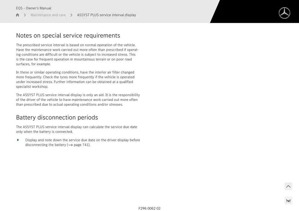 EQS SUV from 14 January to 30 April 2025 - Offers page 742