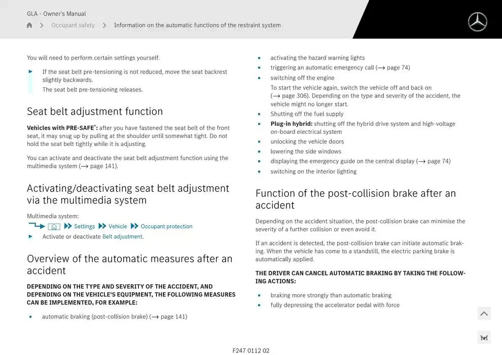 GLA SUV from 14 January to 30 April 2025 - Offers page 141