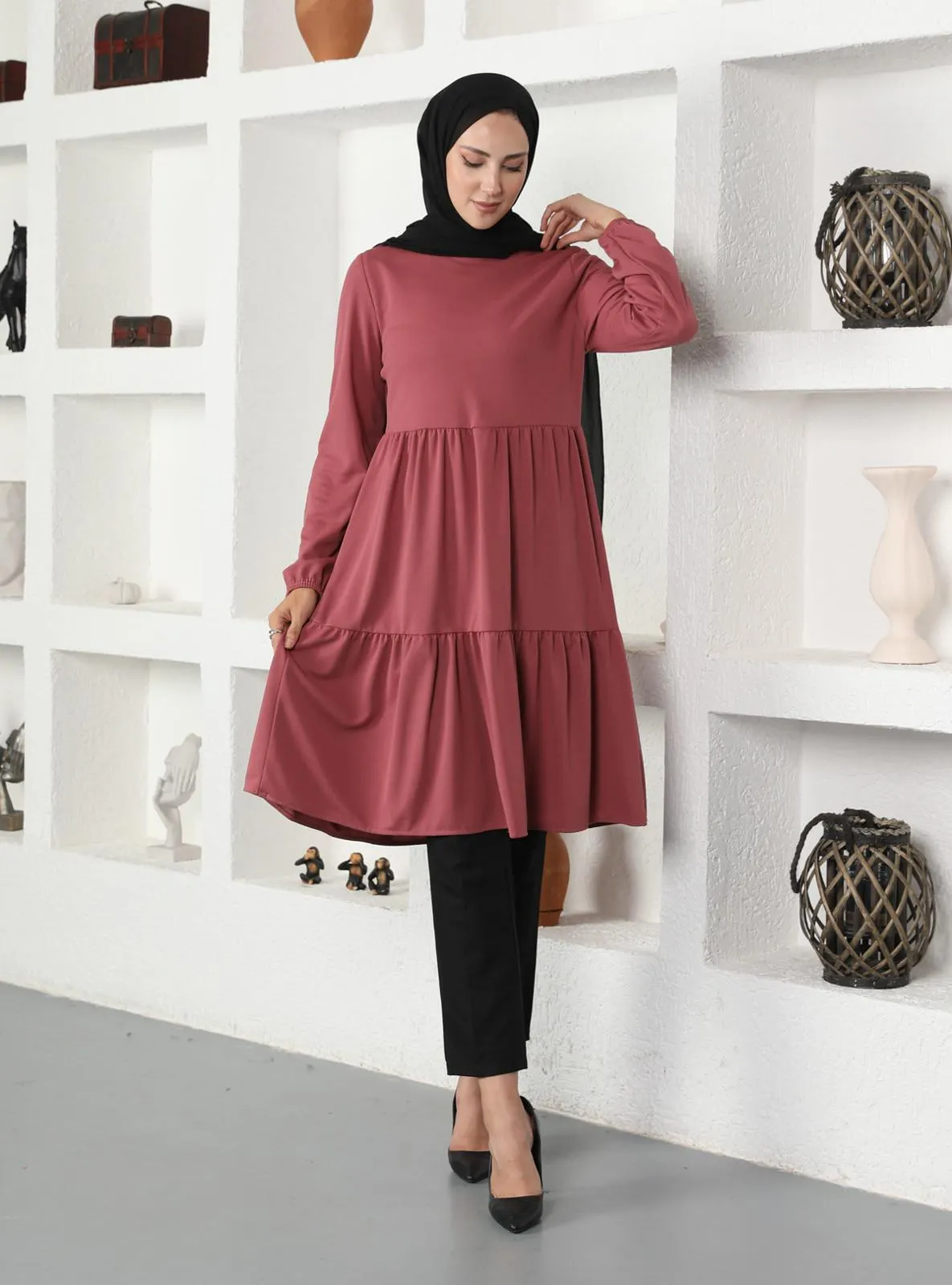 Dusty Rose - Crew neck - Tunic