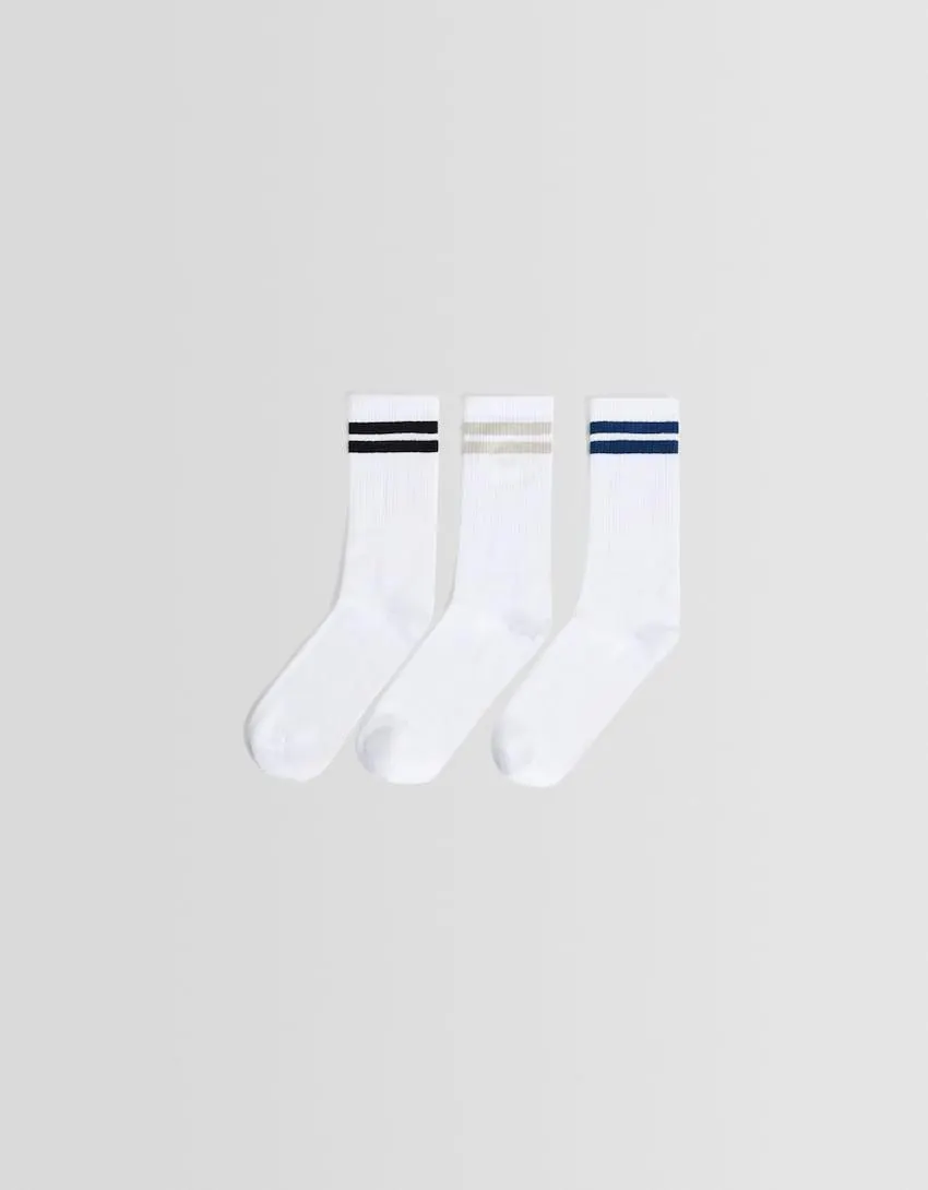 3-pack of stripe socks