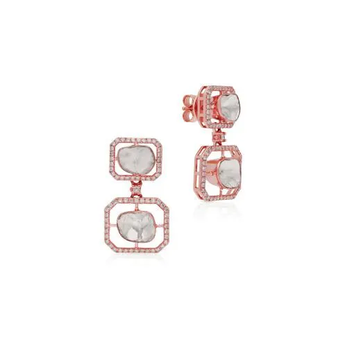 Viraaz Uncut Diamond Earring ERFTP11193