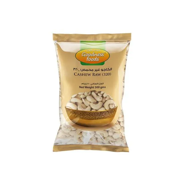 Goodness Foods Cashew Raw 500g