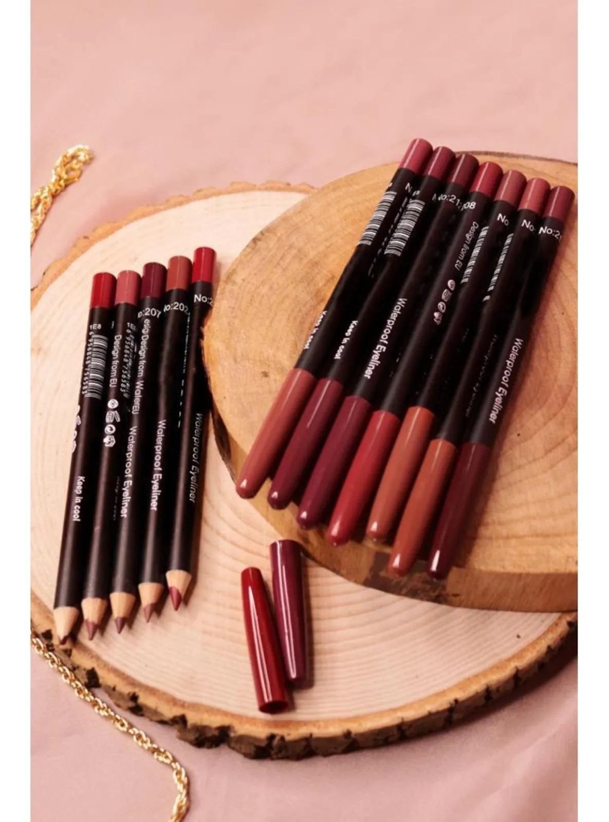 Set Of 12 Colored Lip Liners
