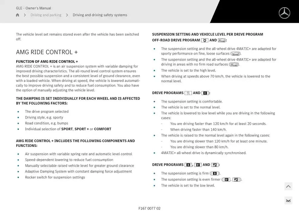 GLE SUV from 14 January to 30 April 2025 - Offers page 495