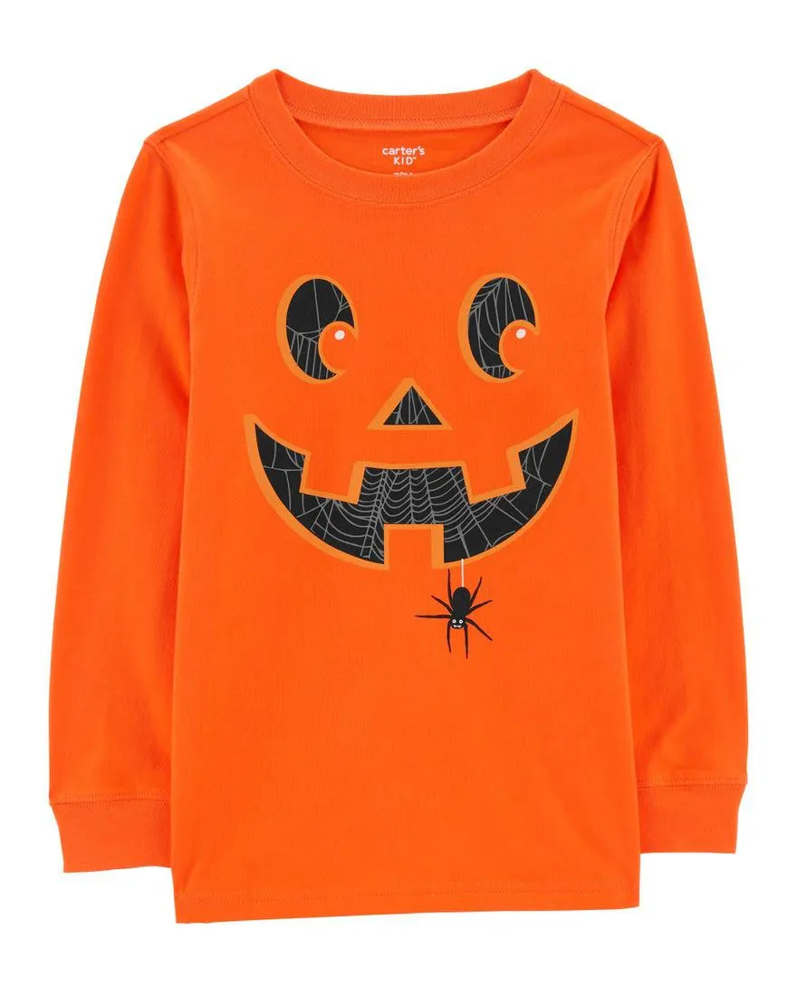 Halloween Jack-O-Lantern Jersey Tee