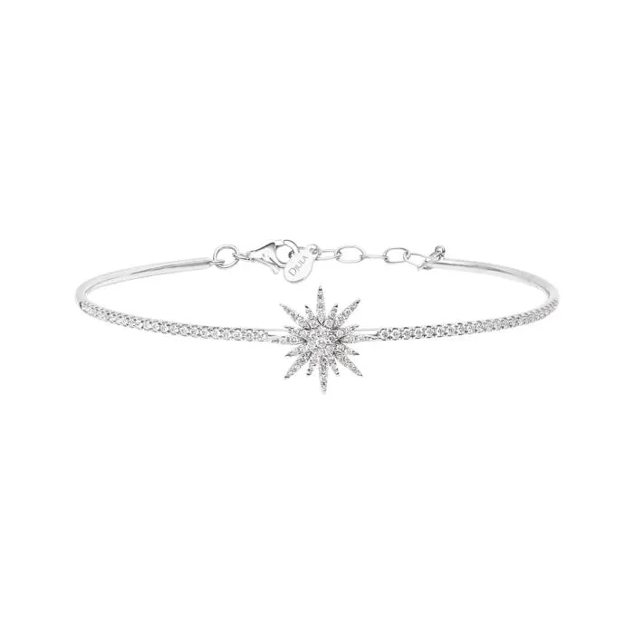 Djula Soleil Diamond Bangle in 18K Gold