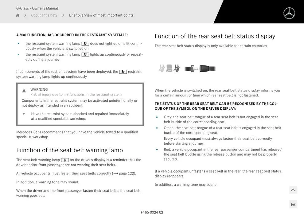G-Class SUV from 14 January to 30 April 2025 - Offers page 124