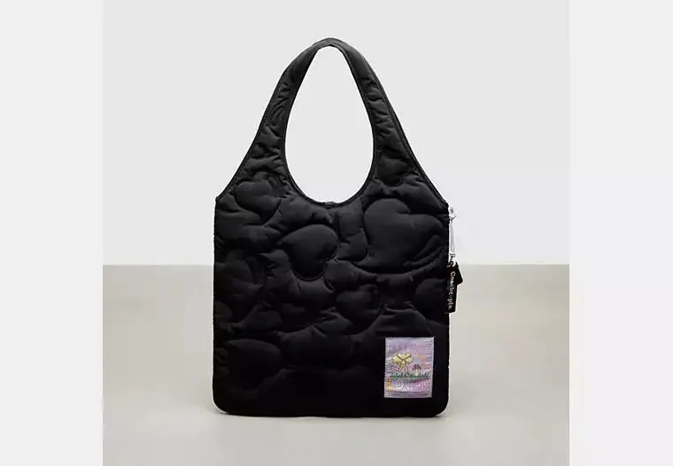 Coachtopia Loop Quilted Heart Flat Tote
