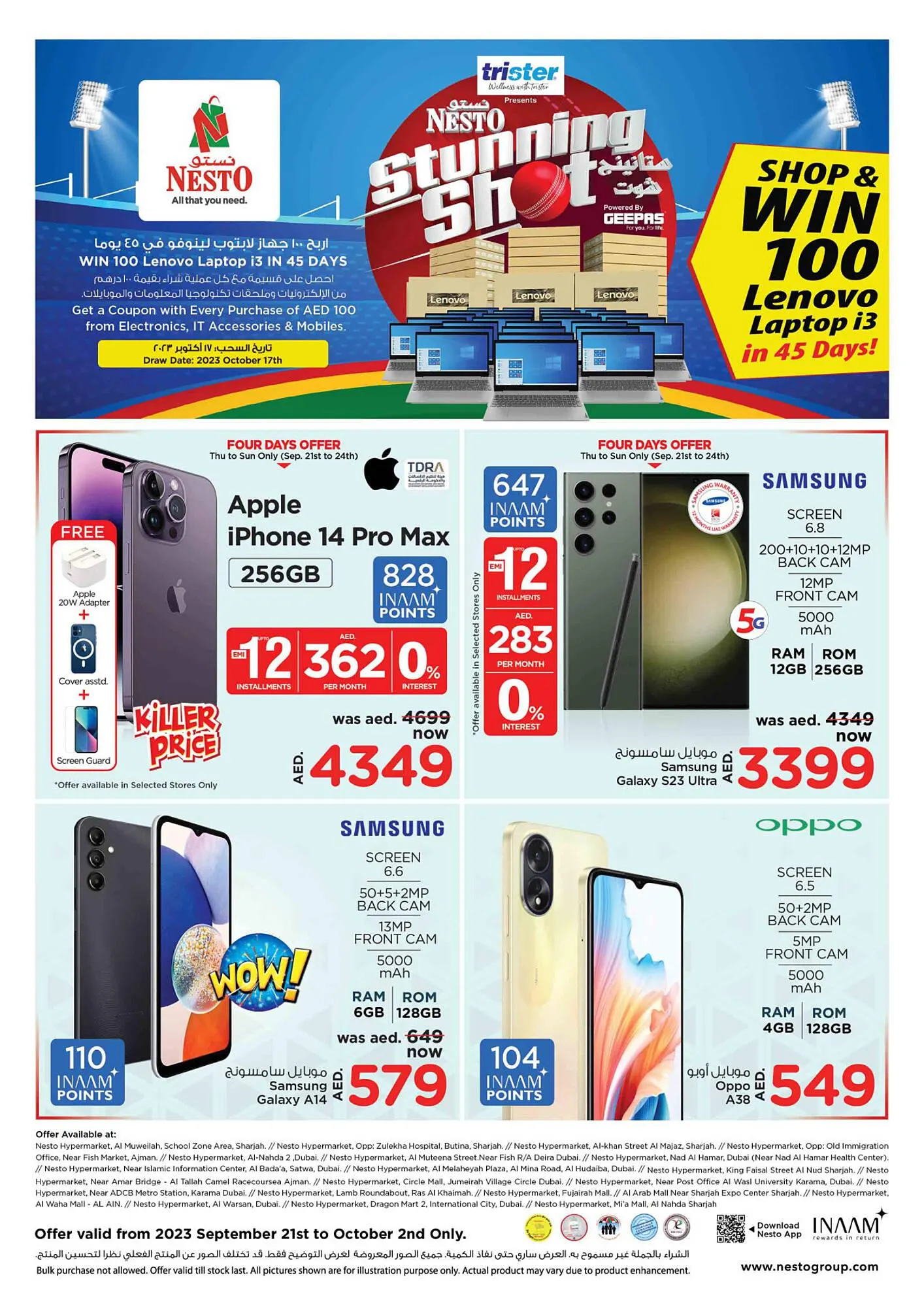 Nesto catalogue from 21 September to 2 October 2023 - Offers page 1