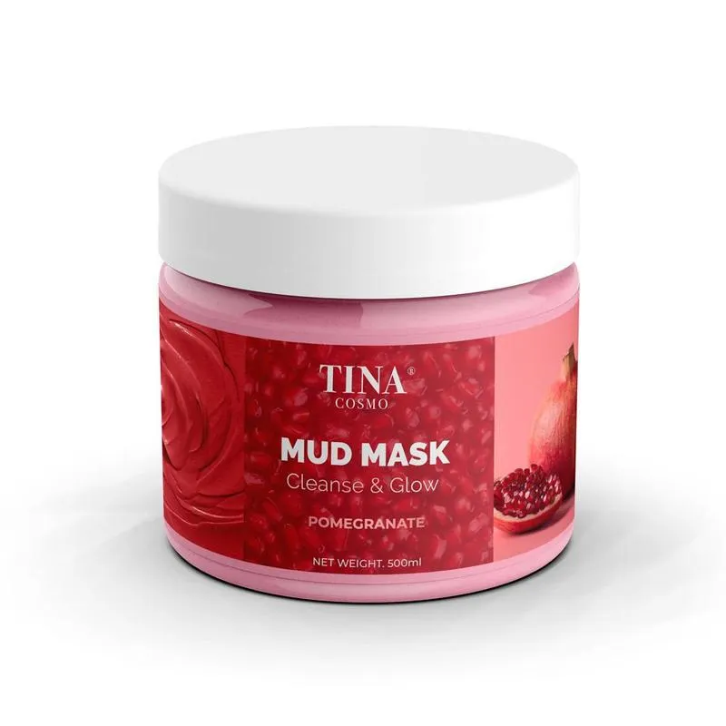 Tina Cosmo Mud Mask Cleanse & Glow Pomegranate 300ML