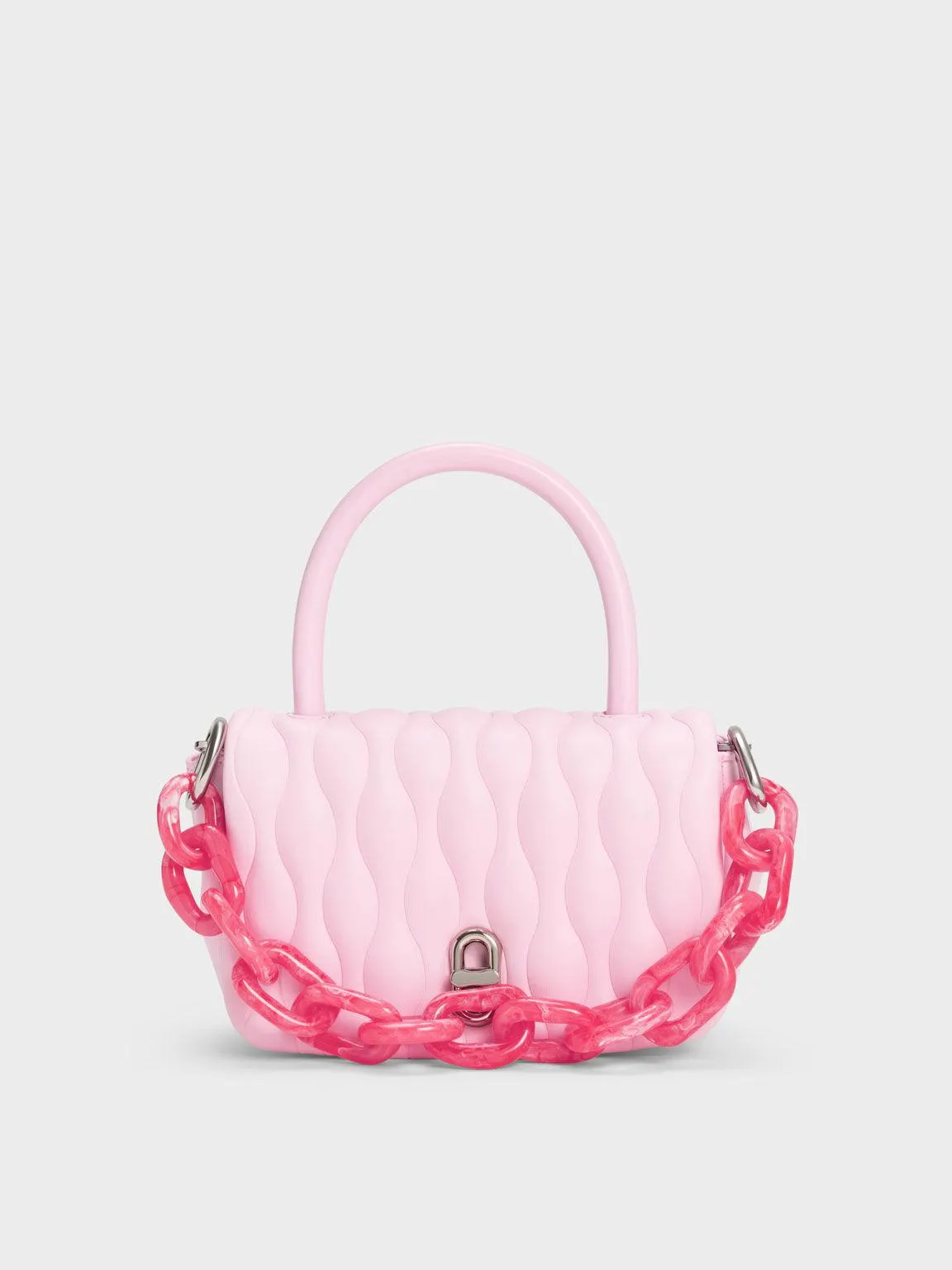 Iva Boxy Top Handle Bag - Pink