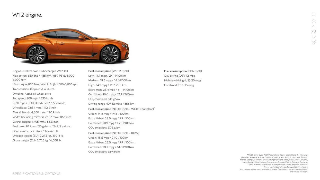 Continental GT Range from 15 March to 15 September 2024 - Offers page 72