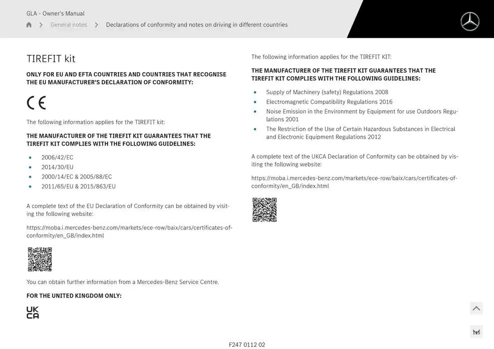 GLA SUV from 14 January to 30 April 2025 - Offers page 115