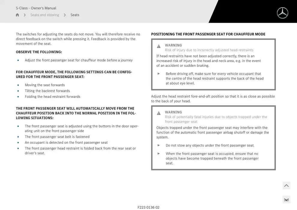 S-Class Saloon Long from 14 January to 30 April 2025 - Offers page 212