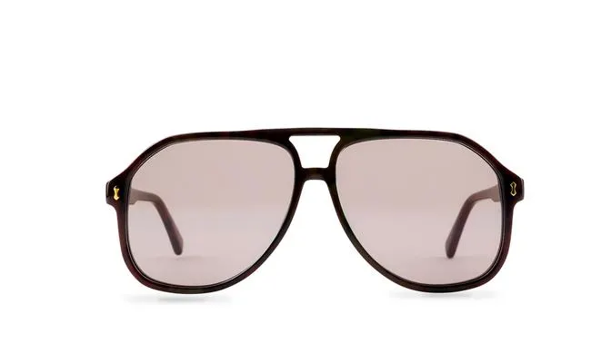Men Pilot Navigator Black Sunglass