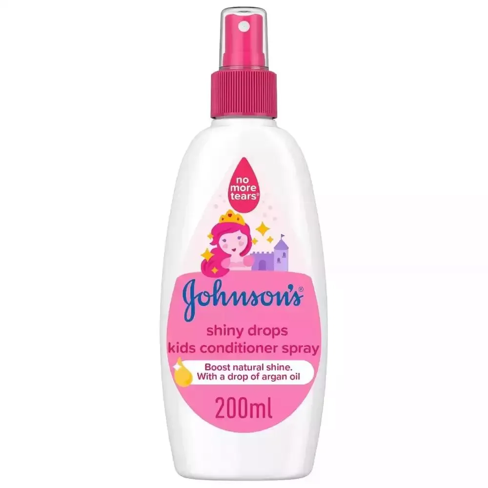 Johnsons Shiny Drops Kids Conditioner Spray With Argan Oil, Boosts Natural Shine- 200ml
