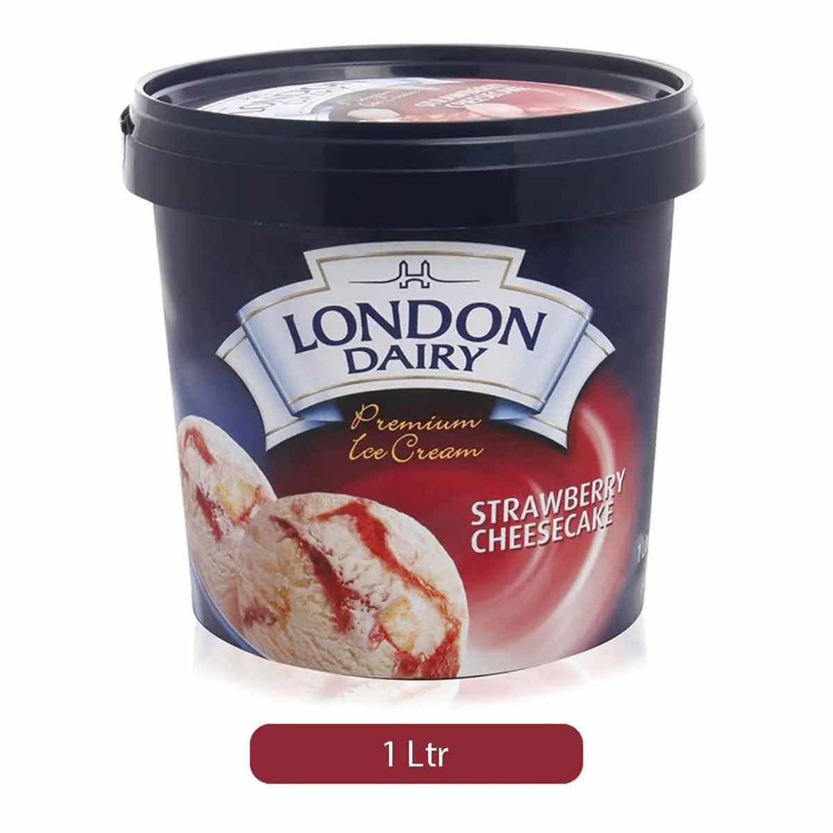 London Dairy Ice Cream Strawberry Cheesecake 1Liter