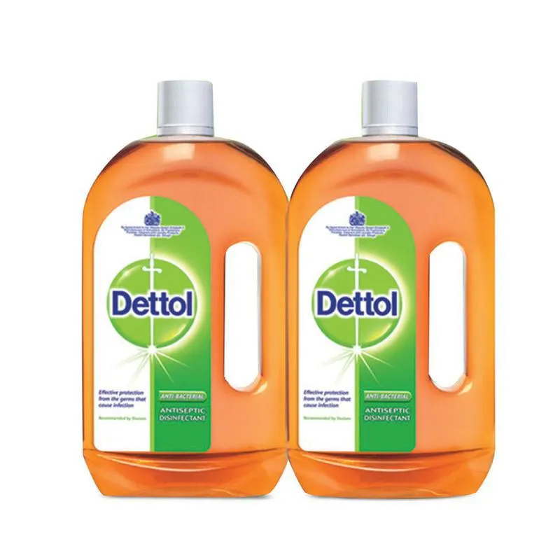 Dettol Anti-Bacterial Antiseptic Disinfectant Liquid 2x1L @30% Off