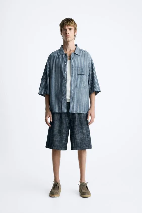 STRIPED SHIRT WITH POCKETS