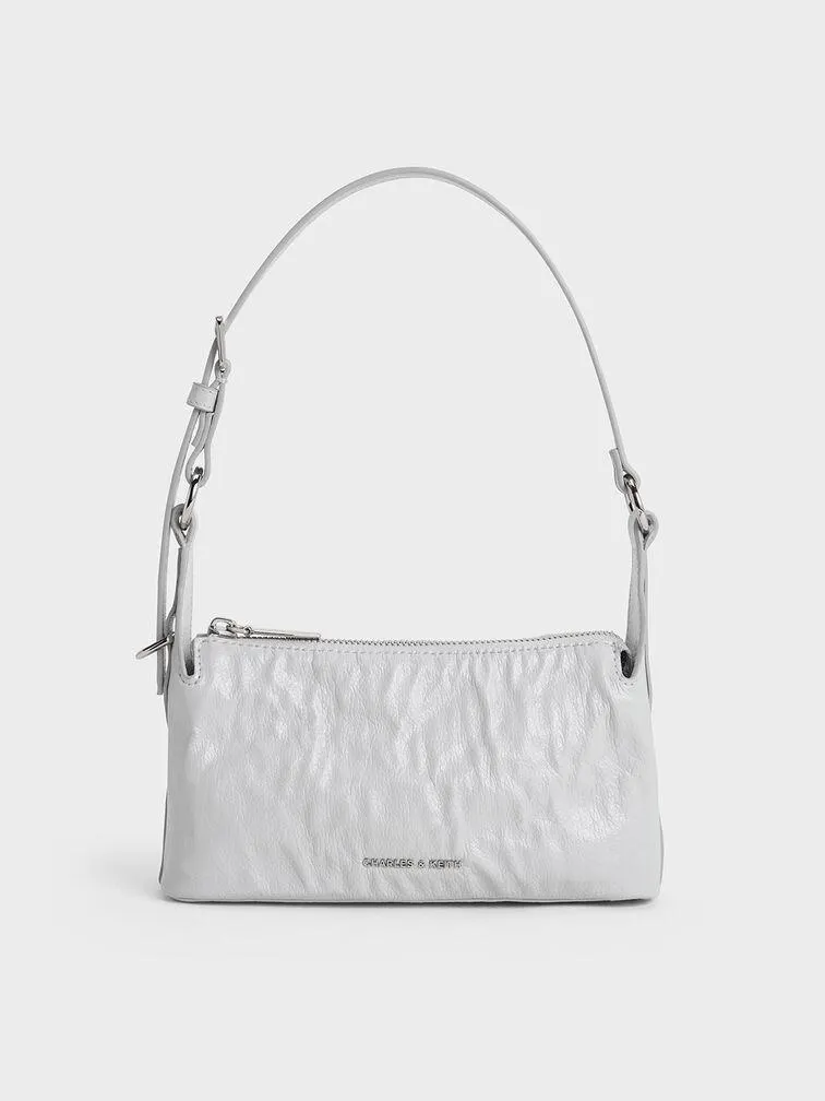 Lark Crinkle-Effect Shoulder Bag