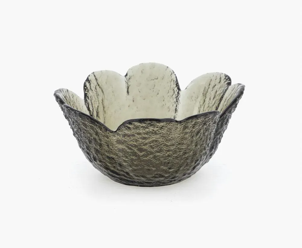 Flower Bowl Sml Gry 12X6Cm
