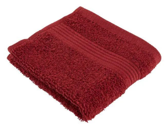 Face cloth KARLSTAD 30x28 burgundy