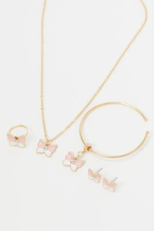 Girls Gold Embellished Accessories Set (4 Piece)
