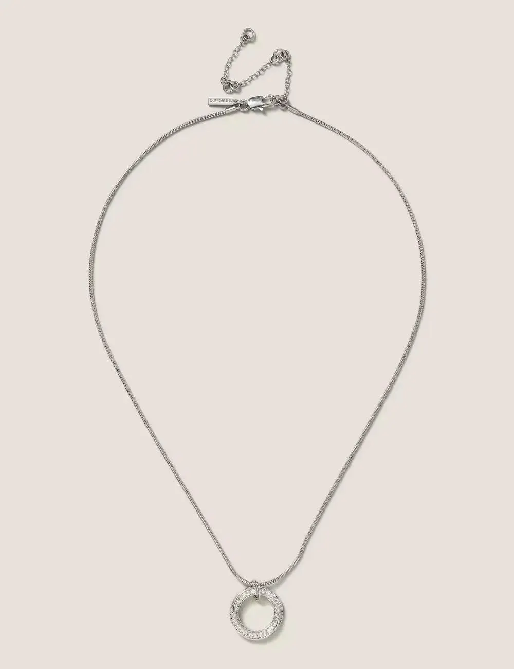 Platinum Plated Ditsy Necklace