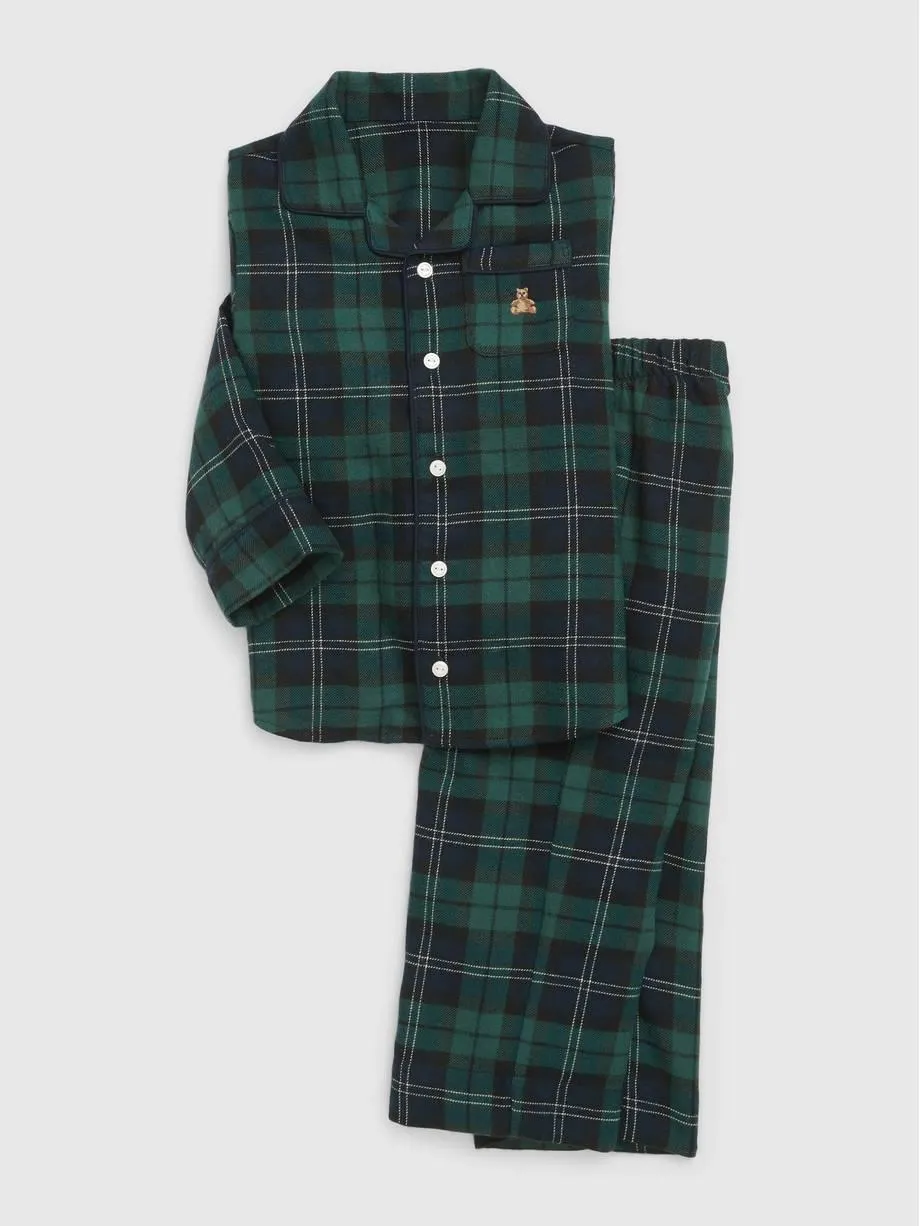 babyGap 100% Recycled Plaid PJ Set