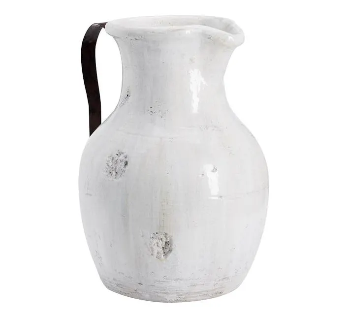 Marlowe Ceramic Vase Collection - White