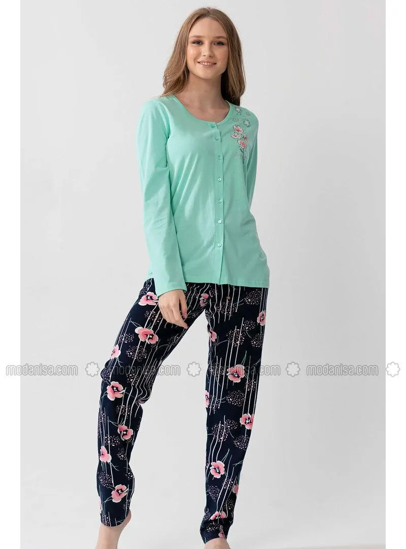 Sea-green - Pyjama Set
