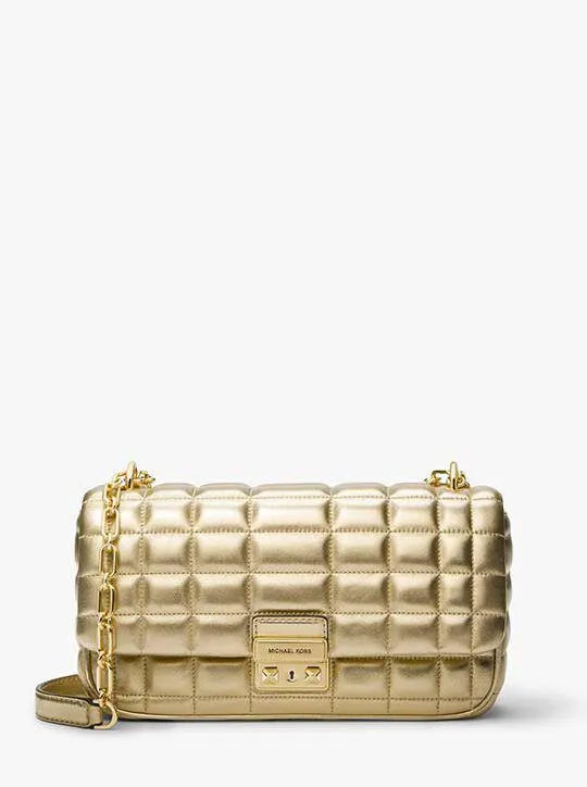 Tribeca Large Quilted Leather Shoulder Bag