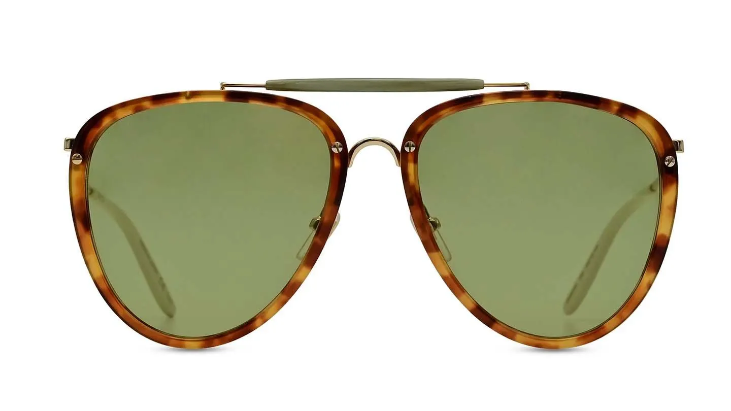 Men Aviator Havana Sunglass