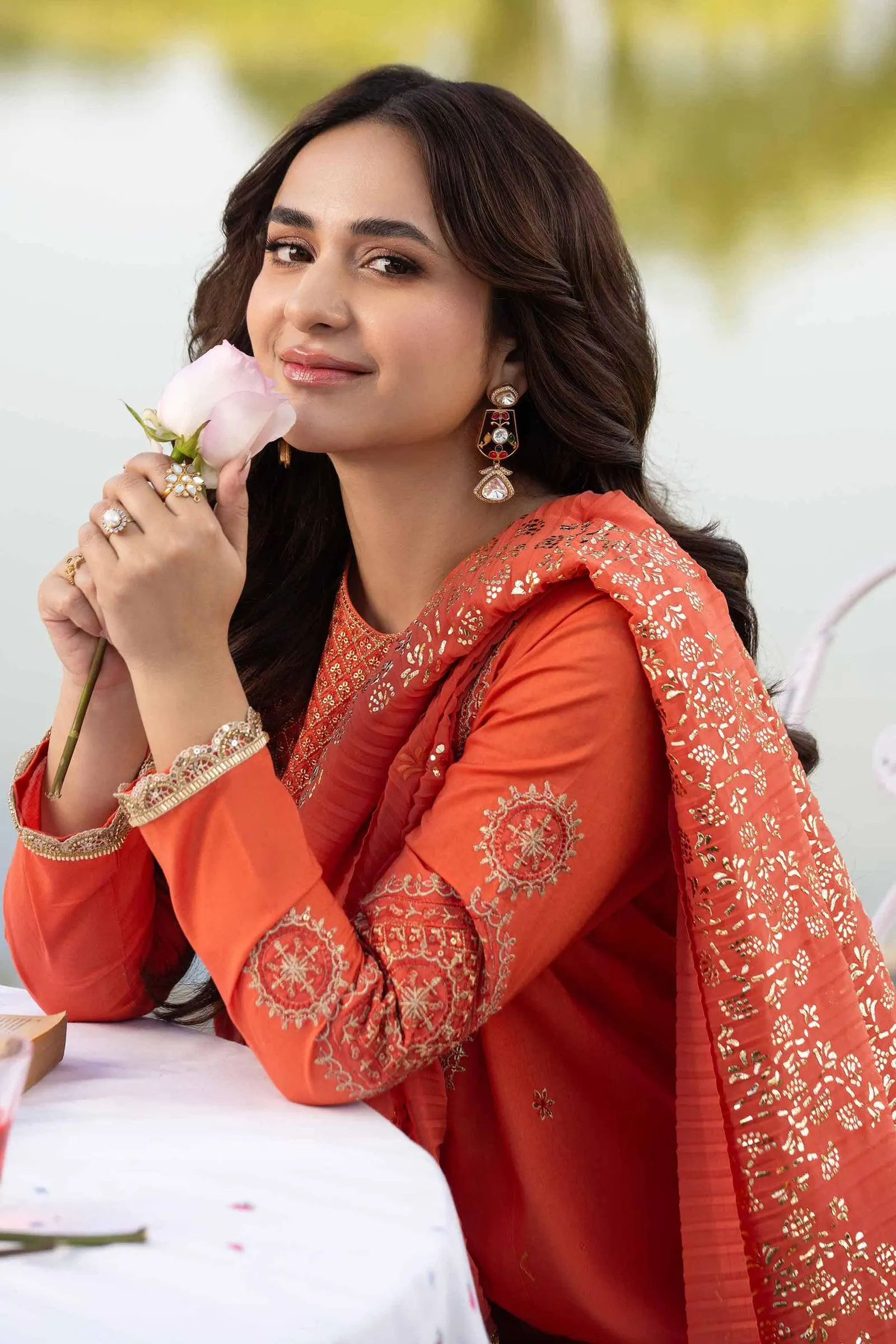 3 Piece - Printed Embellished Suit - 42401353