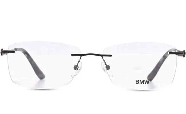 Men Rectangle Matte Black Optical Frames